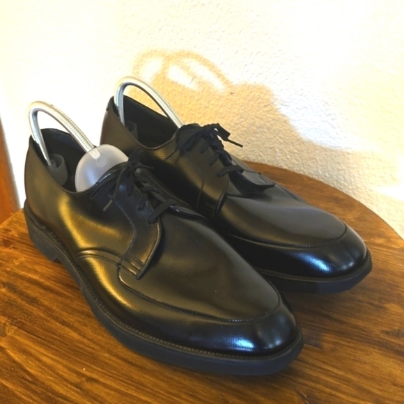 Weyenberg Mens Black Premium leather Dress Shoes lace up New! Sz.14 - Picture 6 of 12